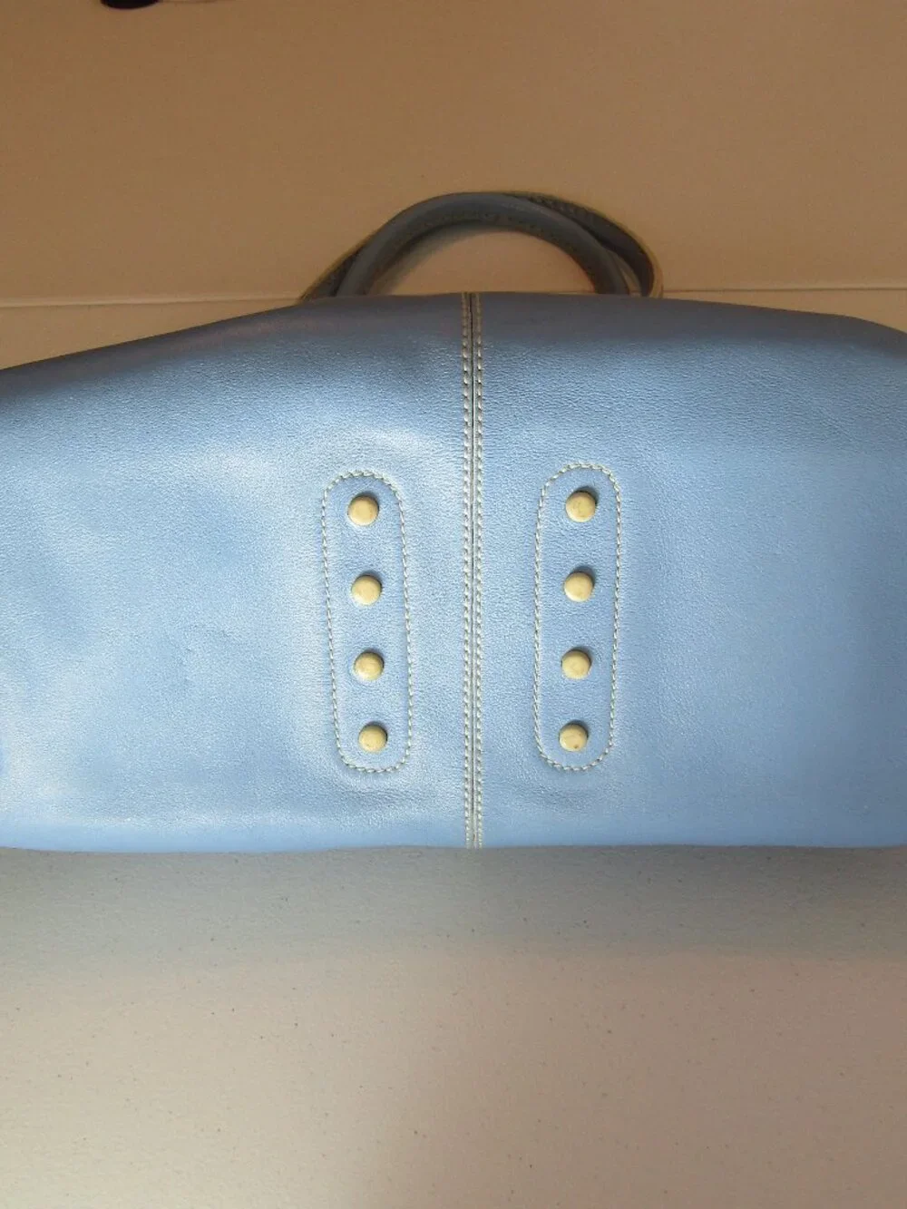 Tod's Powder Blue Leather Tote - Picture 3 of 16